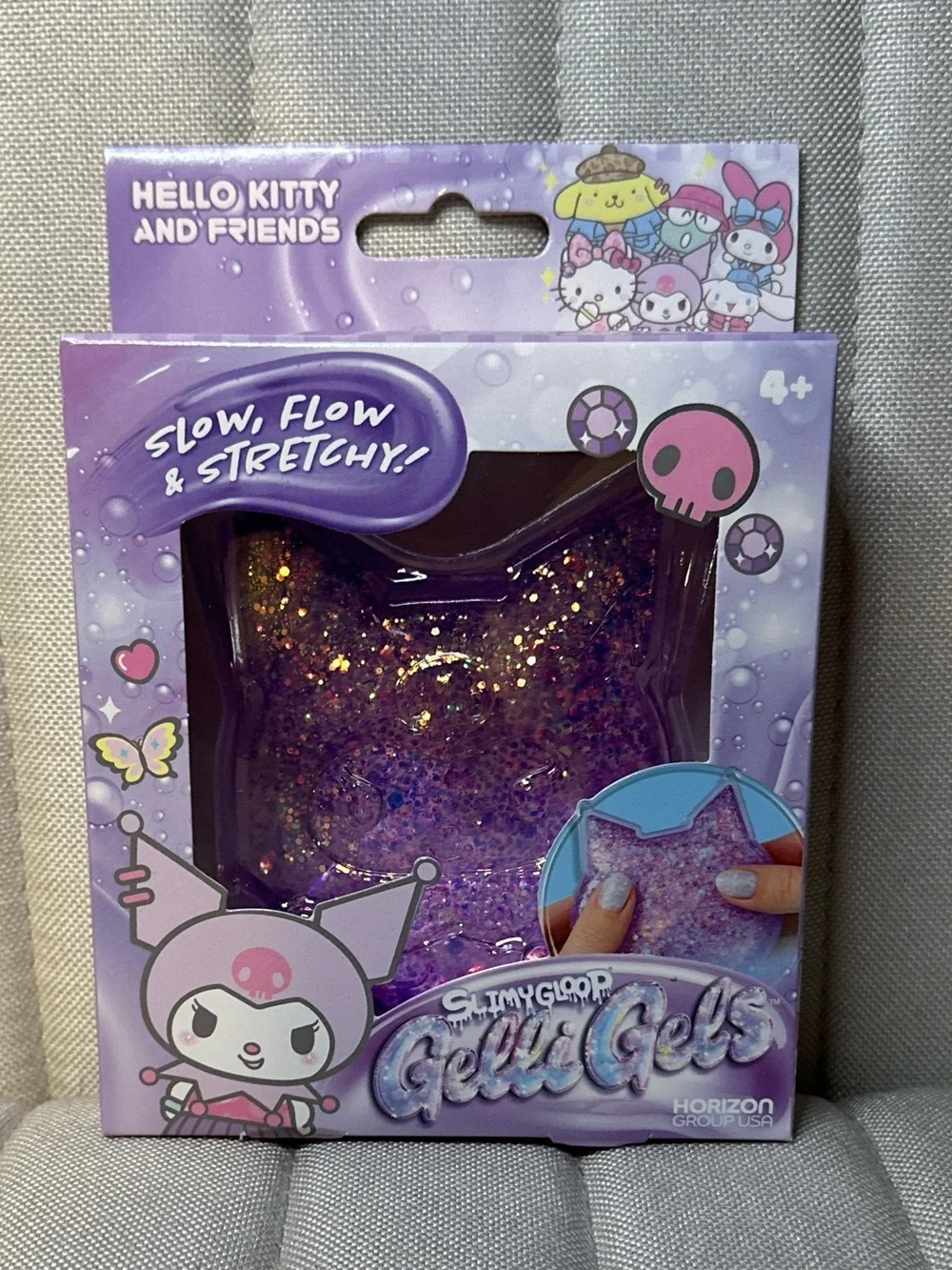 Kuromi Purple Glitter Gelli Gels